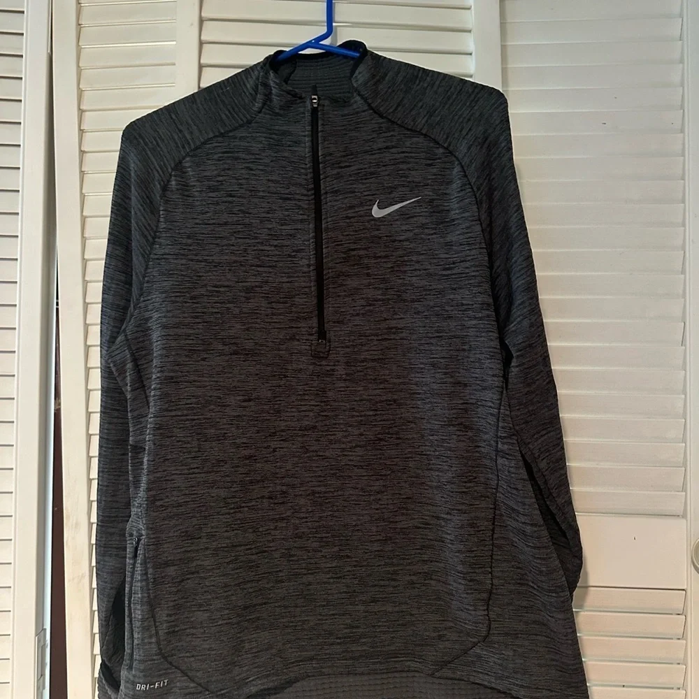 Nike Charcoal Quarter-Zip Top
